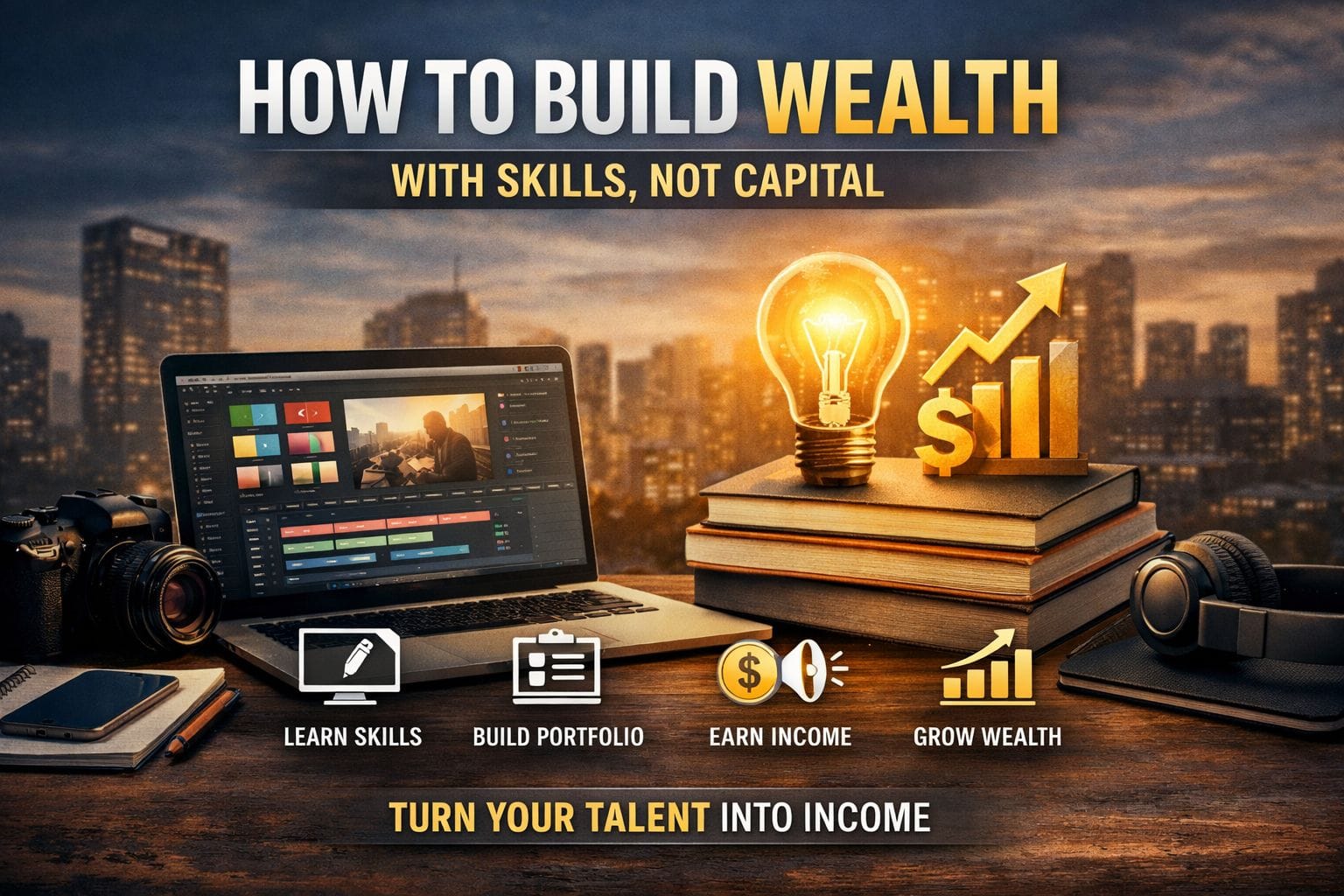 How to Start Building Wealth With Skills Instead of Capital (Complete Guide for Beginners)
