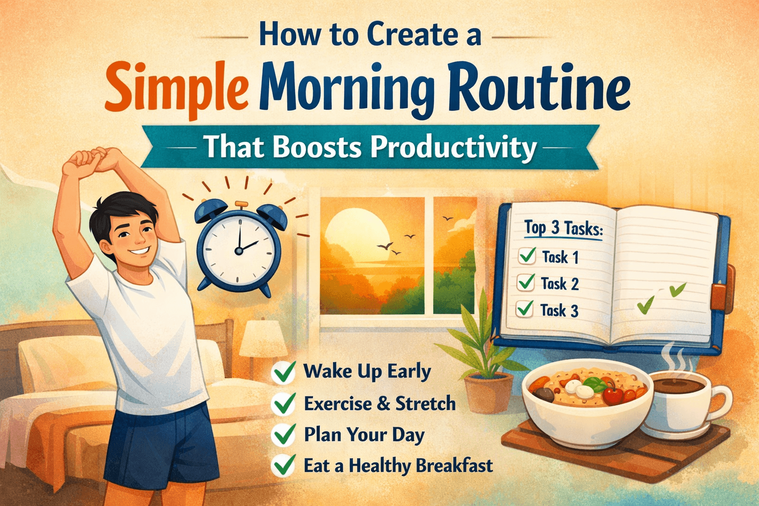 How to Create a Simple Morning Routine That Boosts Productivity