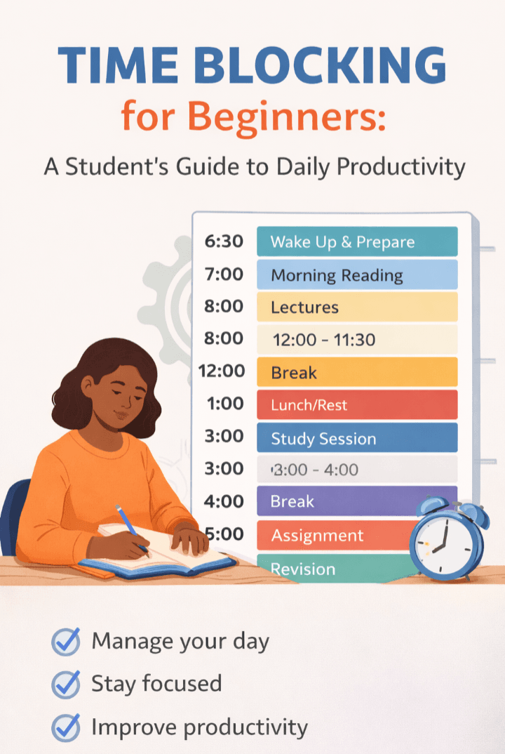 Time Blocking for Beginners: A Student’s Guide to Daily Productivity ⏰📚