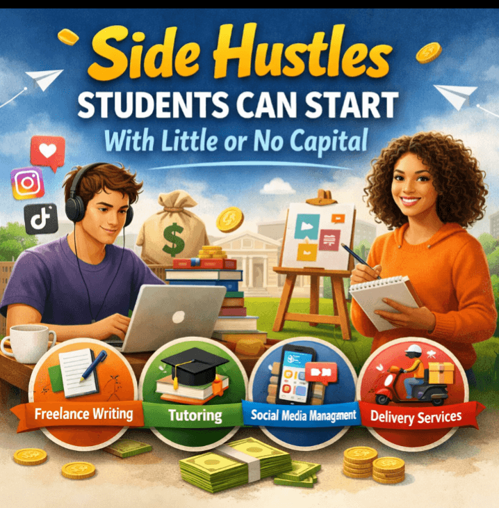 Side Hustles Students Can Start With Little or No Capital