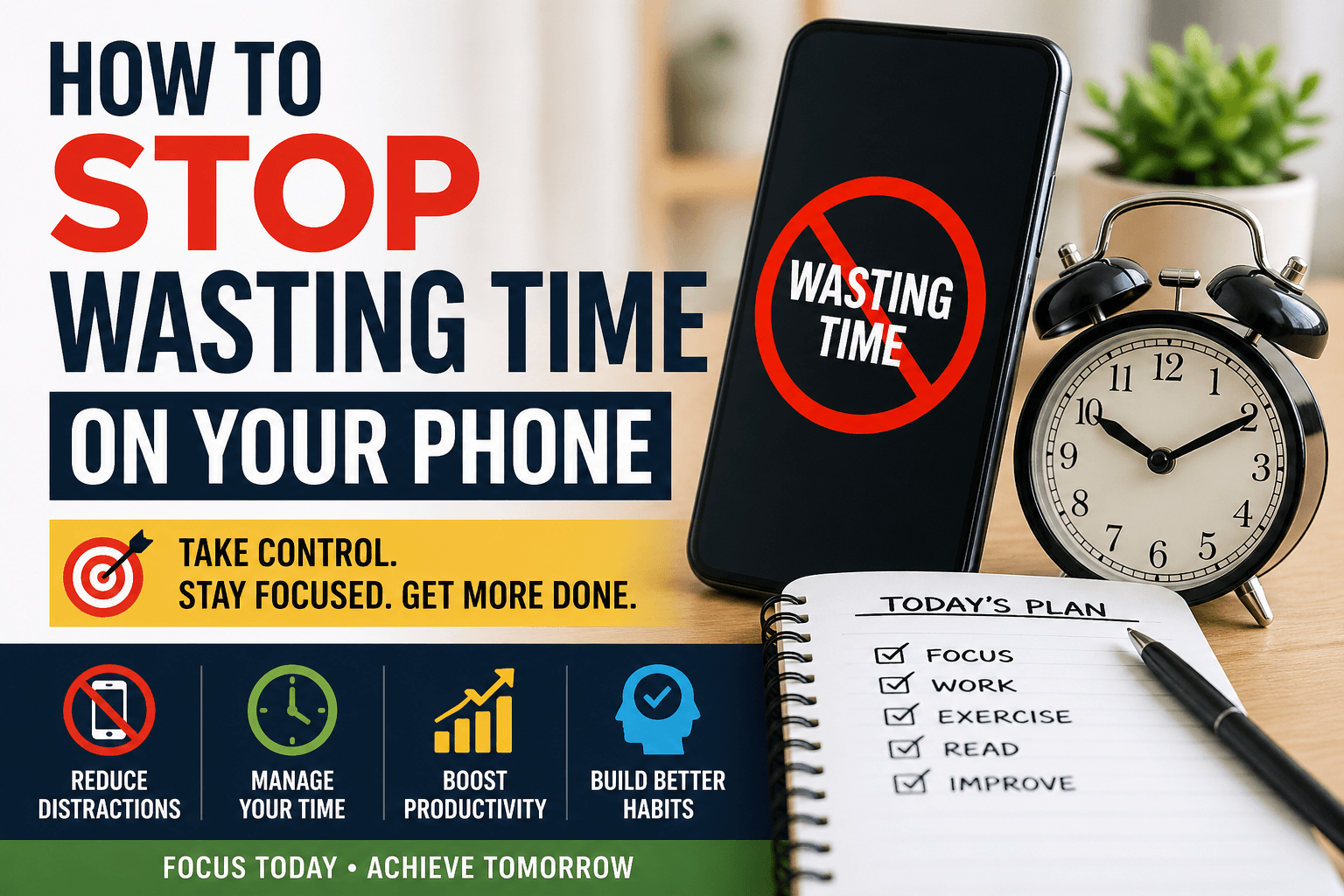 How to Stop Wasting Time on Your Phone and Stay Productive Every Day