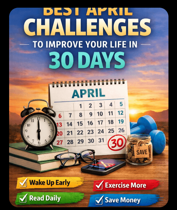 Best April Challenge Ideas to Improve Your Life in 30 Days