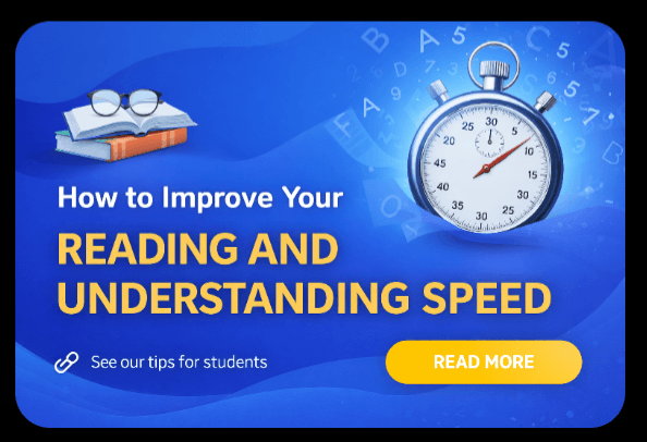 How to Improve Your Reading and Understanding Speed (Student Guide)