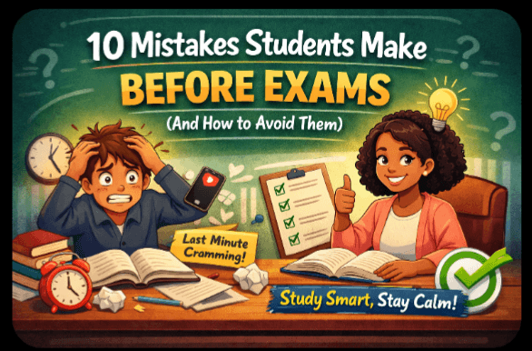 10 Mistakes Students Make Before Exams (And How to Avoid Them)