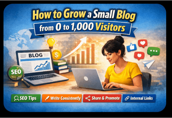 How To Grow A Small Blog From 0-1000 Visitors