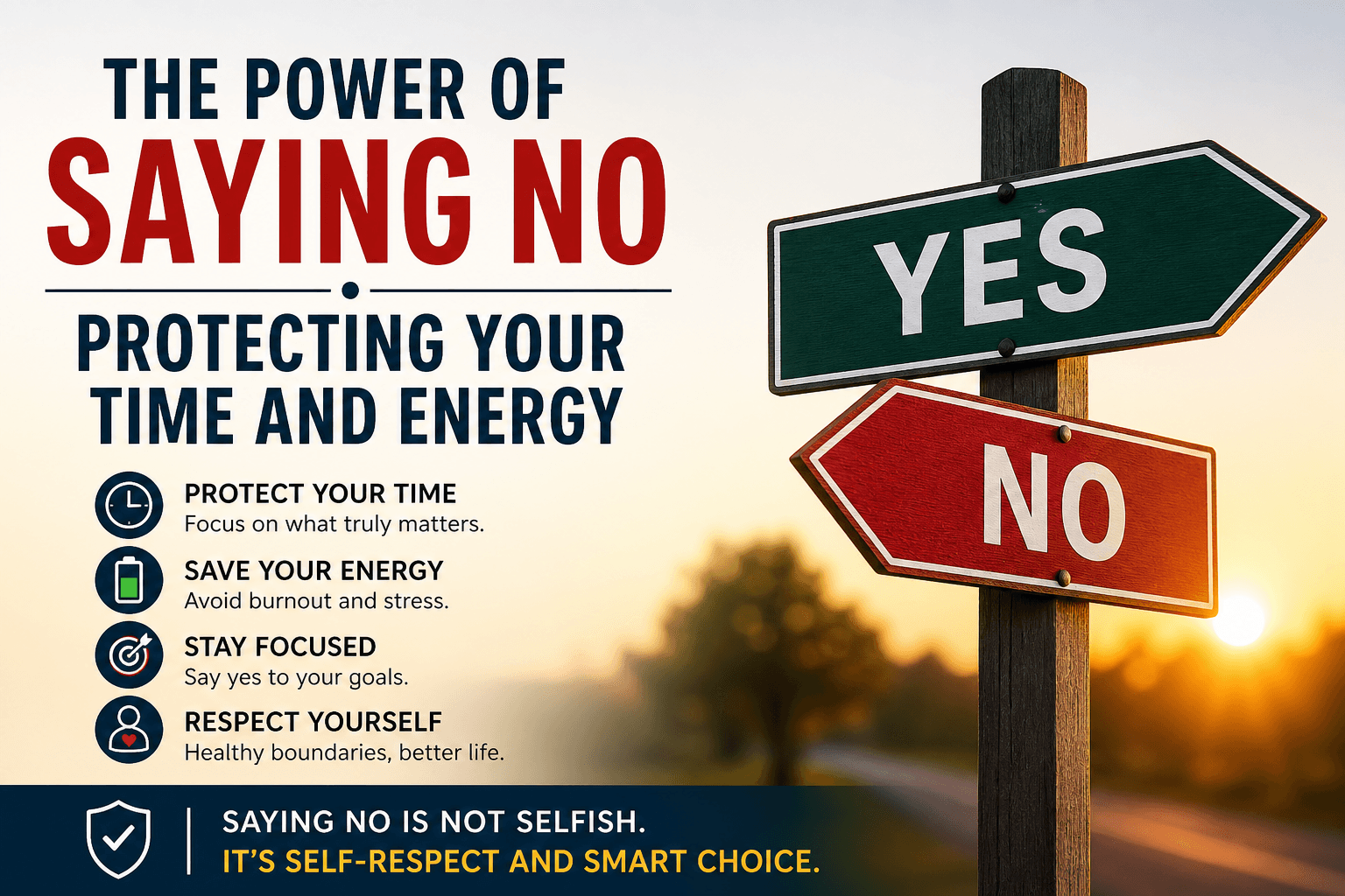The Power of Saying No: Protecting Your Time and Energy for a Better Life