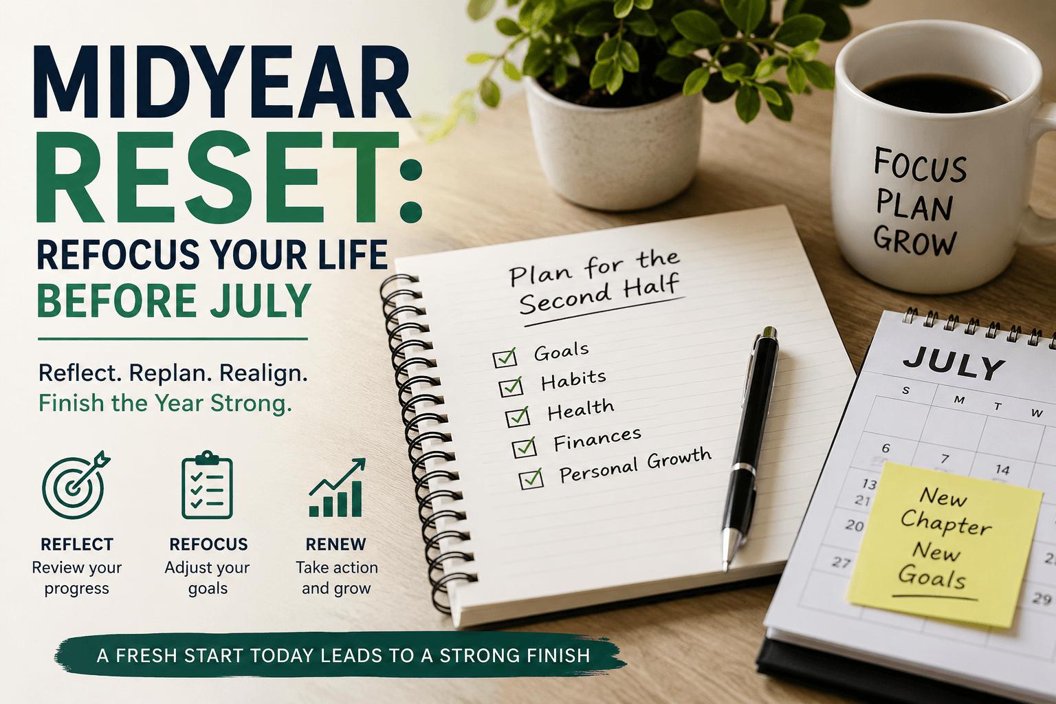 Midyear Reset: How to Refocus Your Life Before July and Finish the Year Strong