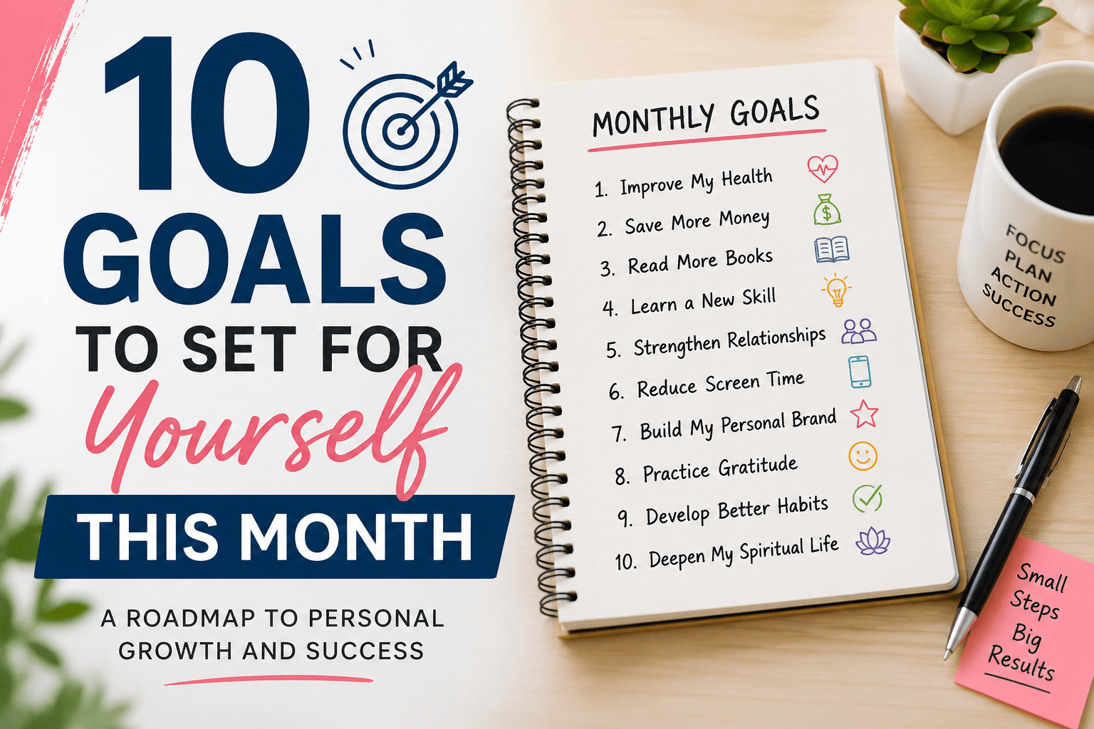 10 Goals to Set for Yourself This Month: A Roadmap to Personal Growth and Success
