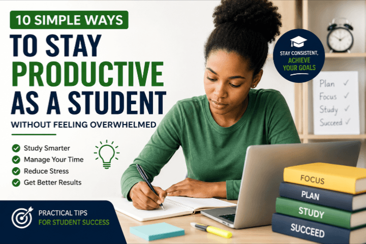 10 Simple Ways to Stay Productive as a Student Without Feeling Overwhelmed