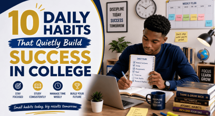 10 Daily Habits That Quietly Build Success in College