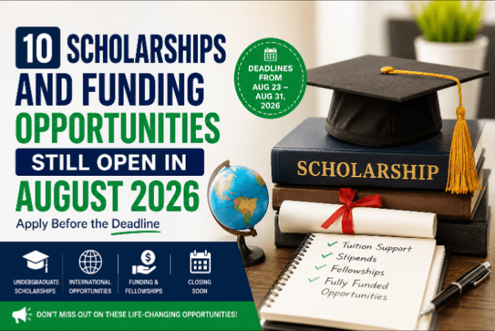 10 Scholarships and Funding Opportunities For Students In 2026